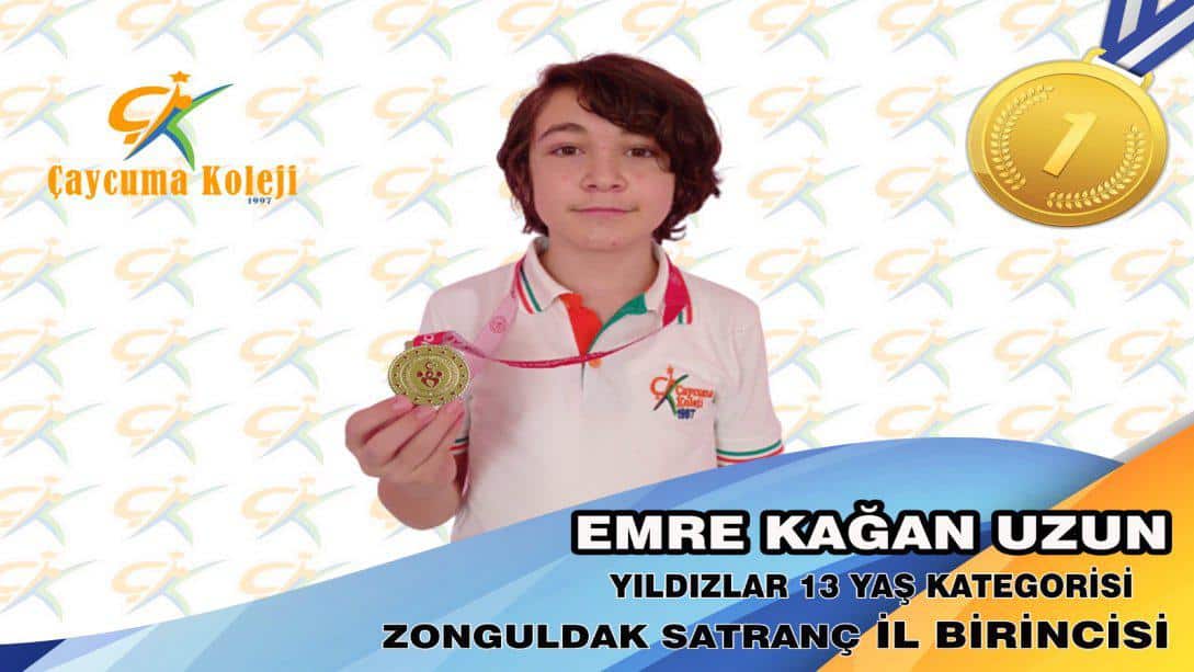 Çaycuma Koleji Özel Çaycuma Ortaokulu Öğrencimiz Satranç İl Birinciliği Şampiyonasını Zonguldak İli 1.si Olarak Tamamladı.