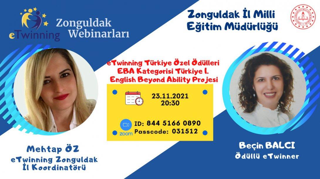 e Twinning Zonguldak Webinarı Devam Ediyor