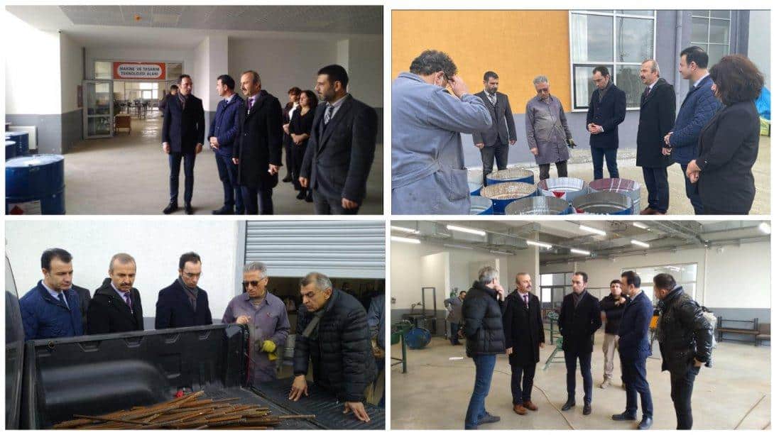 Çaycuma Kaymakamı Sayın Mehmet GÖZE Depremzedeler İçin Soba Üreten Öğretmenleri Ziyaret Etti