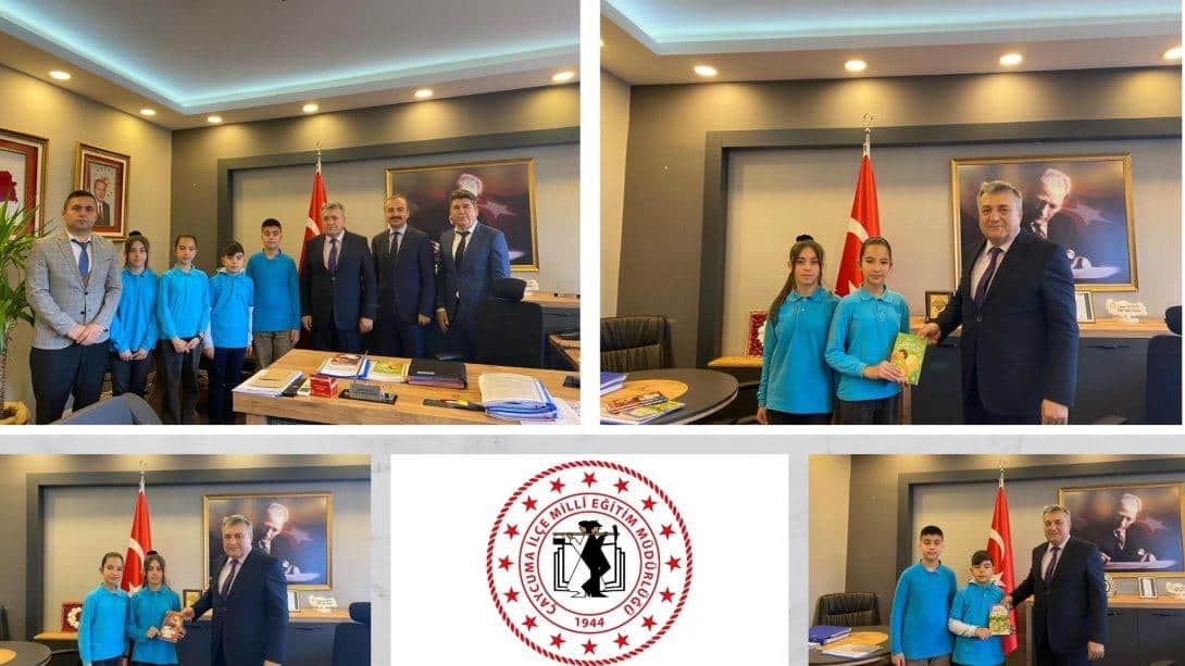 Cumhuriyet Ortaokulu Öğrencileri Üçüncü Kitaplarını Zonguldak İl Milli Eğitim Müdürümüz Sayın Osman BOZKAN'A Takdim Ettiler